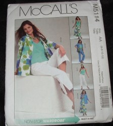 5114 SHIRT-JACKET,BIAS TOP,SKIRT, PANTS PATTERN 14-20